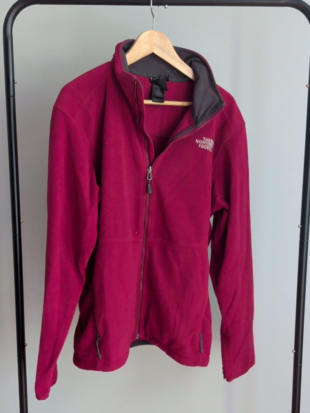 The North Face Burgundy Full-Zip Jacket